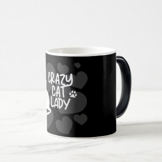 Mug Magic T-shirt noir dame de chat fou