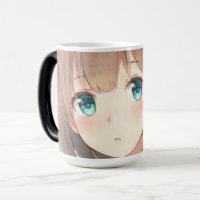 Tad brun cheveux fille vert émeraude yeux anime ma