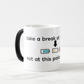 Mug Magic Take a Break to Recharge – Progress Needs Rest Mot