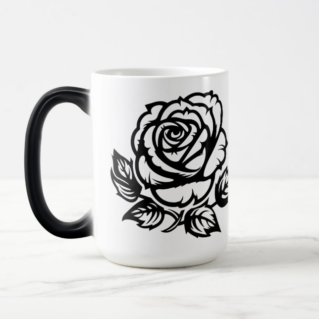 Mug Magic Tatouage Flash Art Rose Fleur (Gauche)