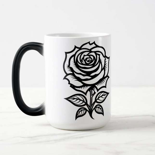 Mug Magic Tatouage Flash Art Rose Simple (Gauche)