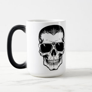 Mug Magic Tattoo Flash Art Crâne avec Lunettes de Soleil