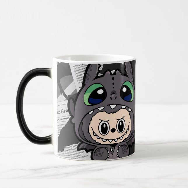 Mug Magic taza magica con motivo labubu (Gauche)