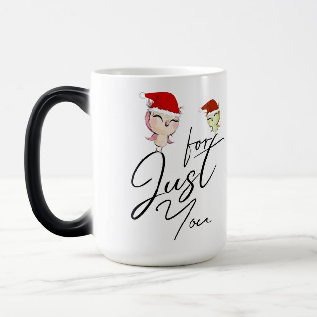 Mug Magic Taza solo para ti con búhos hermosas (Gauche)