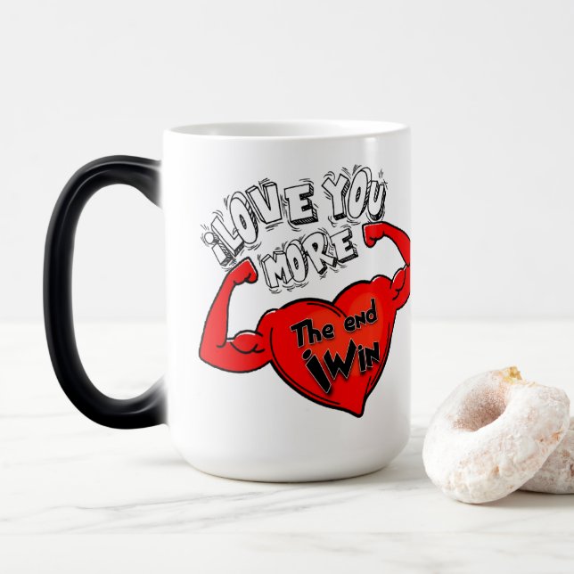 Mug Magic Te Amo Más, El Final Yo Gano (Avec donut)