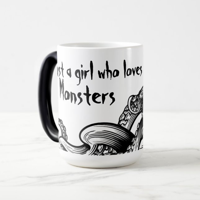 Mug Magic Tentacle Monster Book Personnaliser Texte ou nom (Devant gauche)