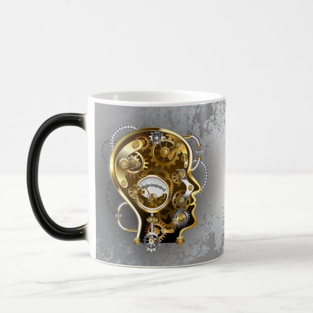 Mug Magic Tête Steampunk avec manomètre (Gauche)
