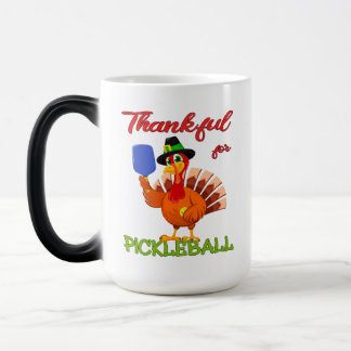 Mug Magic Thanksgiving Turkey - Thankful Pickleball