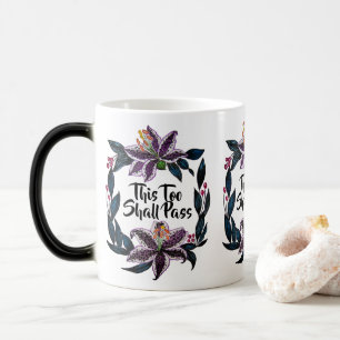 Mug Magic "This Too Shop Pass" Aquarelle Lily Wreath
