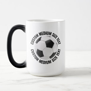 Mug Magic Tissu Moyen, Balle de Football 425g Personnalisé C