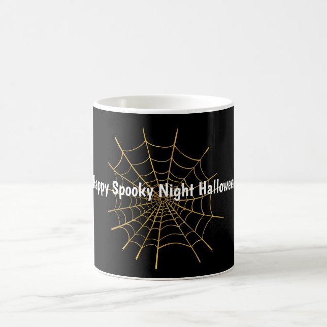 Mug Magic Toile d'araignée dorée Halloween (Centre)
