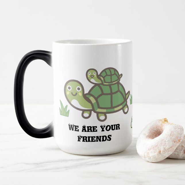 Mug Magic Tortues vertes (Avec donut)