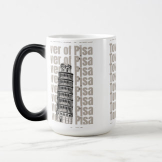 Mug Magic Tour De Pise. La célèbre tour d'Italie. Esthétique
