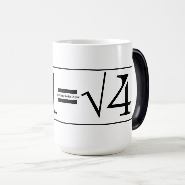Mug Magic Tout le génie des maths (Devant droit)