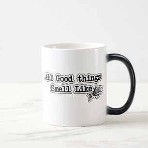 Mug Magic Toutes les bonnes choses odorent Poisson Drôle Pêc