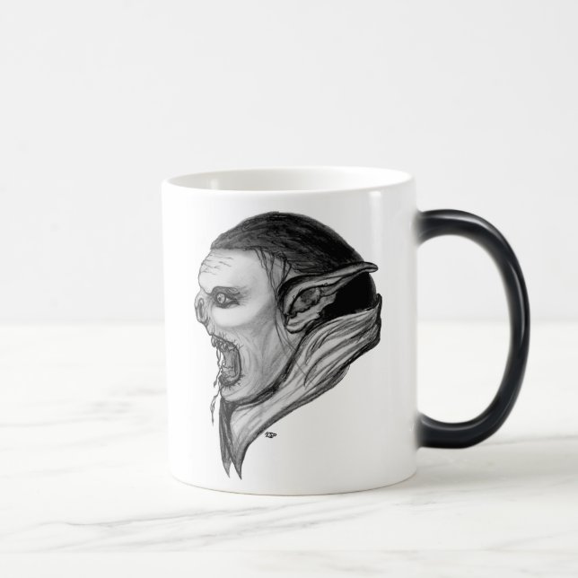 Mug Magic Tracer le design noir et blanc (Droite)