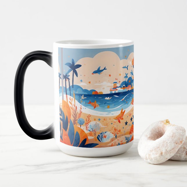 Mug Magic Transformez vos moments quotidiens 🌊 (Avec donut)