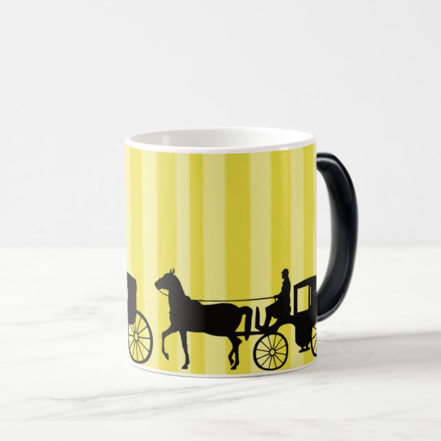 Mug Magic Transport : Homme Conduisant Silhouette Vantage (Devant droit)