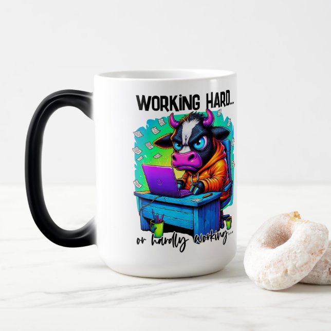 Mug Magic Travailleur acharné  (Avec donut)