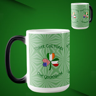 Mug Magic Trèfle personnalisé italo-irlandais américain