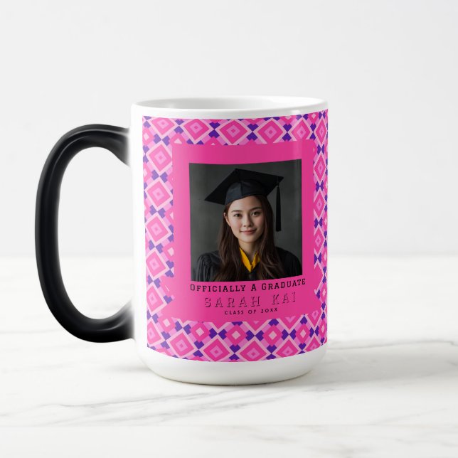 Mug Magic Trendy Square Print Gift For Him Grad (Gauche)