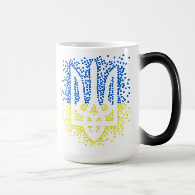 Mug Magic Trident de l'emblème ukrainien tryzub dispersant l (Droite)