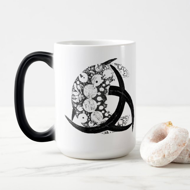 MUG MAGIC * TRIQUETRA & CRESCECENT MOON * (Avec donut)
