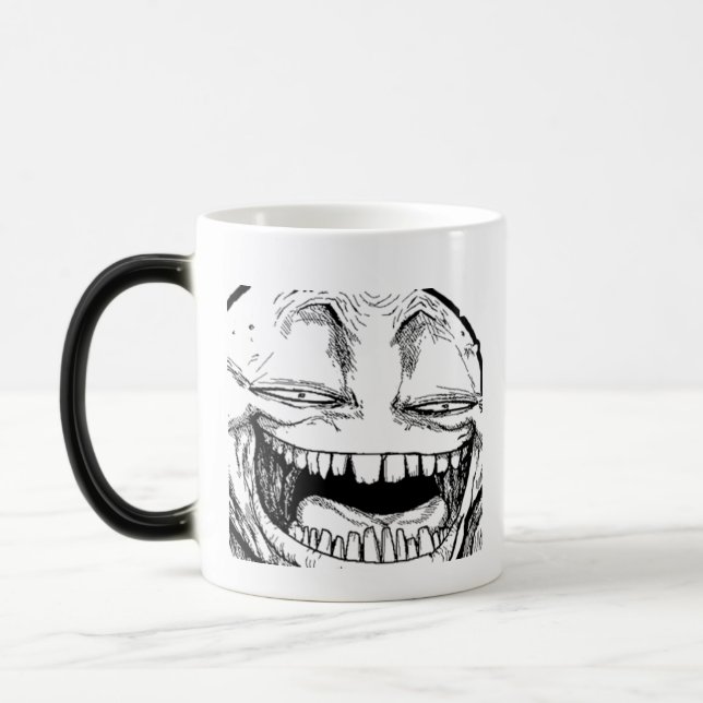 Mug Magic Troll de sourire de disparition font face à la (Gauche)