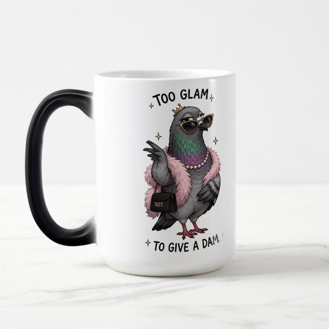 MUG MAGIC TROP GLAMOUR POUR SE FICHER (Gauche)