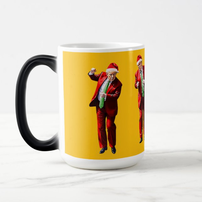 Mug Magic Trump Noël Dansant MAGA Fêtes (Gauche)