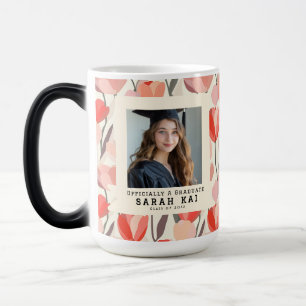 Mug Magic Tulipe Élégante Fleurie Diplômé du Lycée