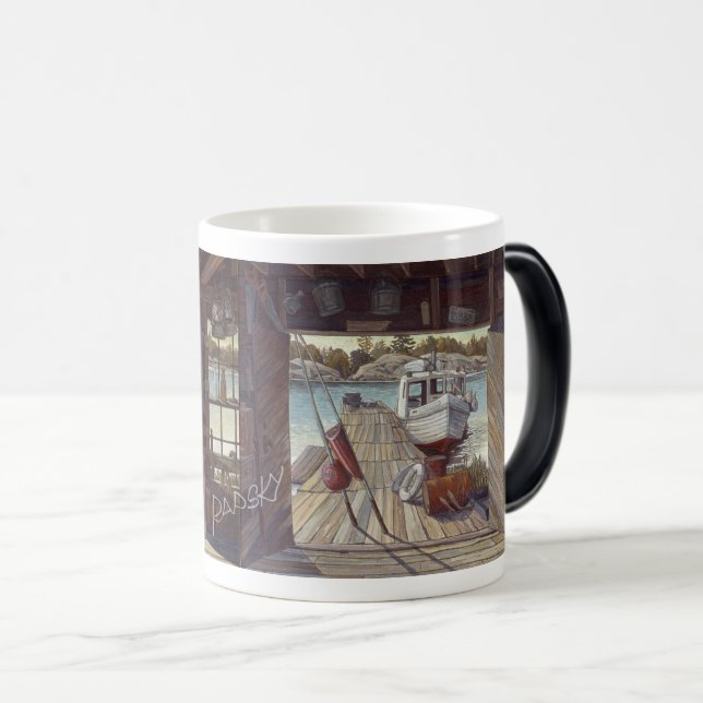 Mug Magic "Turne Shed at Dawn" de Charlie Rapsky (Devant droit)