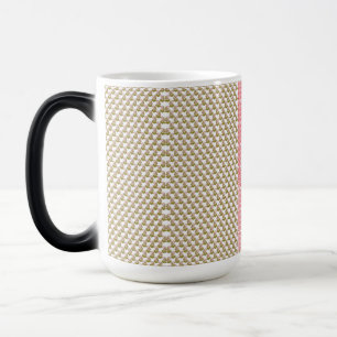 Mug Magic un arrière - plan blanc avec des feuilles verts