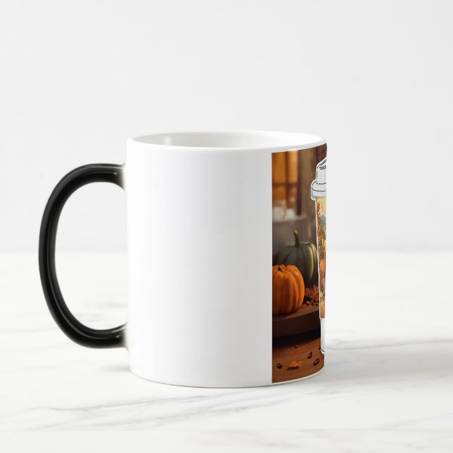 Mug Magic Un autocollant fantaisiste illustration d'une tass (Gauche)