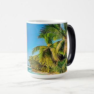 Mug Magic Un paradis tropical.