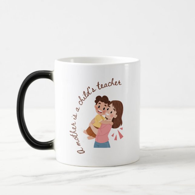Mug Magic Une mère - Le début de la sagesse et de l'éducatio (Gauche)