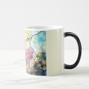Mug Magic Une tasse. Fleurs de pommes, cerisiers
