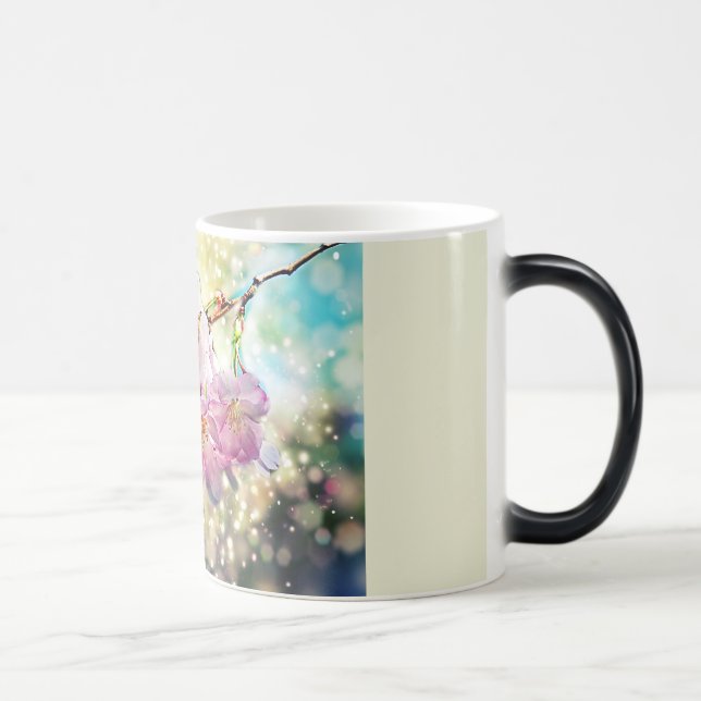 Mug Magic Une tasse. Fleurs de pommes, cerisiers (Droite)