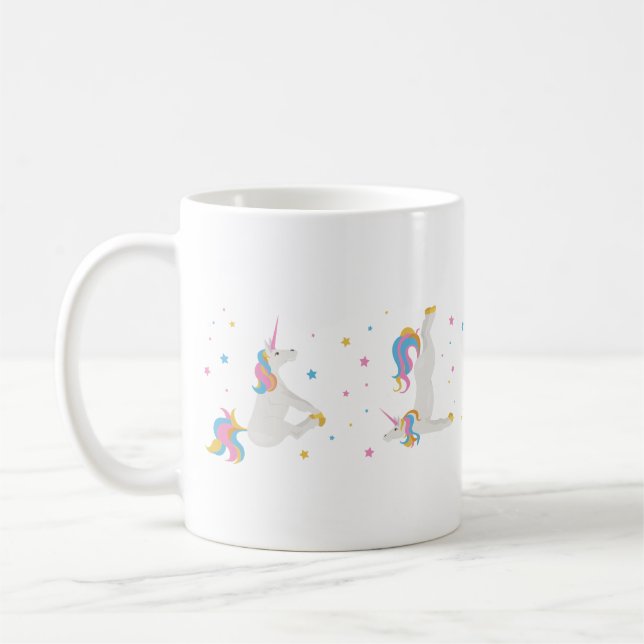 Mug Magic Unicorn faire du yoga (Gauche)
