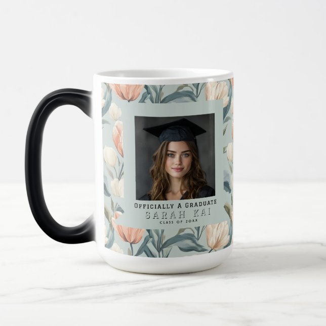 Mug Magic Unique Tulipe Fleur Phd Diplômé (Gauche)