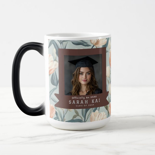 Mug Magic Unique Tulipe Fleur Phd Diplômé (Gauche)