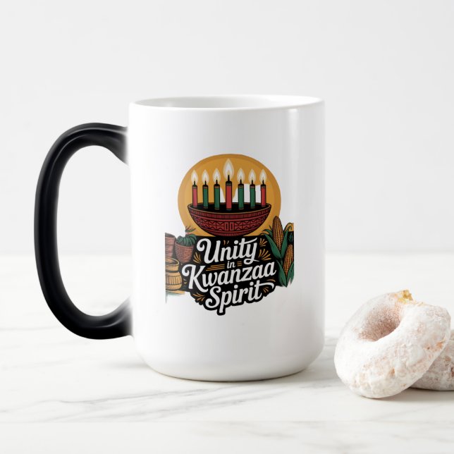 Mug Magic Unité dans l'esprit de Kwanzaa (Avec donut)