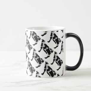 Mug Magic Vache Noir et Blanc Silhouette