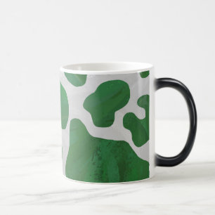 Mug Magic Vache verte et impression blanche