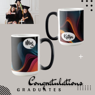 Mug Magic Vague Abstraite liquide et café personnalisé