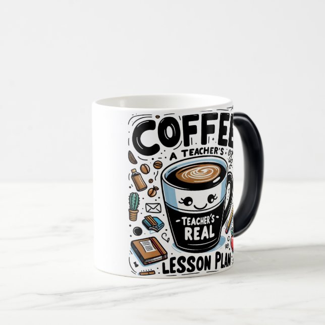 Mug Magic Véritable plan de leçon de l'enseignant amusant Mu (Devant droit)