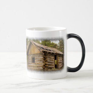Mug Magic Vieux Cabine de montagne sur blanc