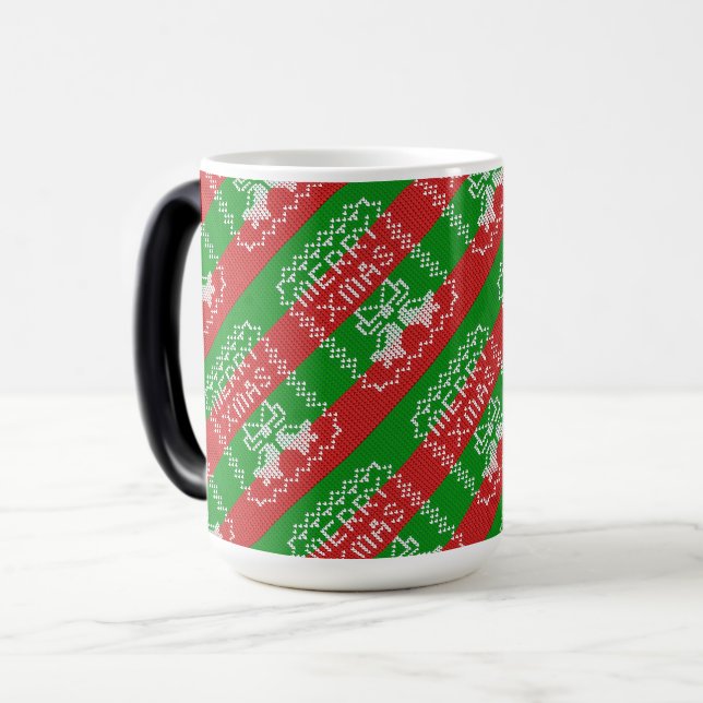 Mug Magic Vilain pull motif sonnettes Joyeux fils Xmas (Devant gauche)