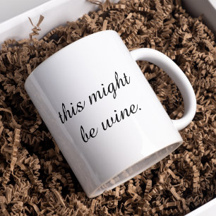 Mug Magic Vin d'amour minimaliste moderne Citation amusante