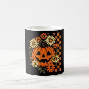 Mug Magic Vintage Floral Citrouille Halloween rétro Citrouil
